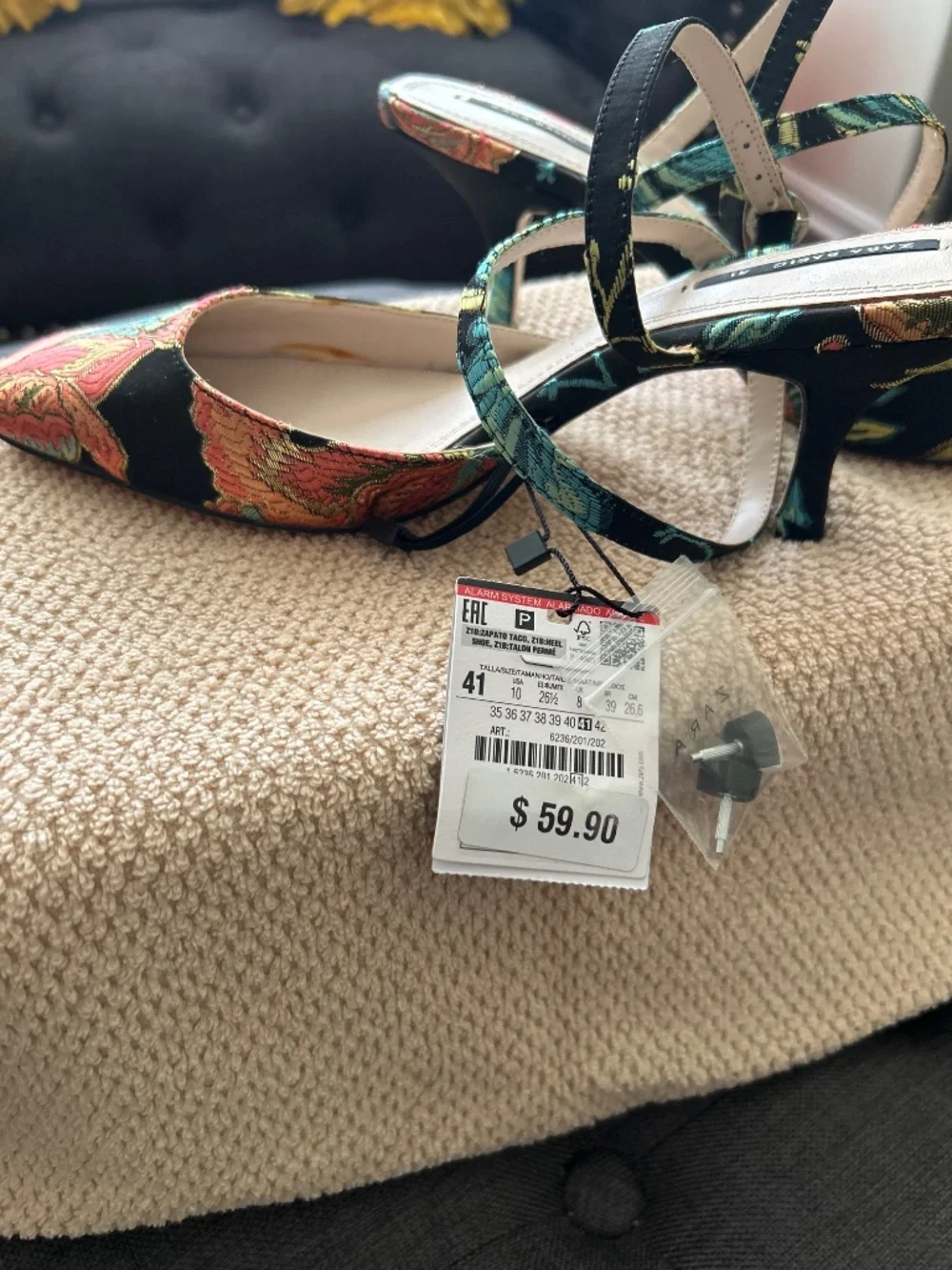 Zara Colorful Kitten heel slingbacks - Picture 3 of 4